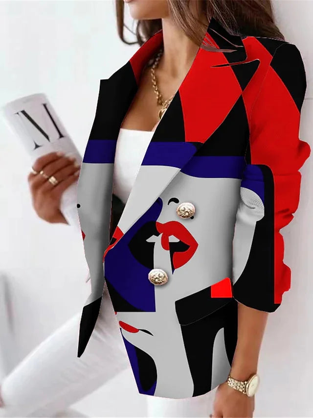 Women's Clothing Line Face Suit Western-Style Clothes Lapel Button Lid Pocket Fashion 03