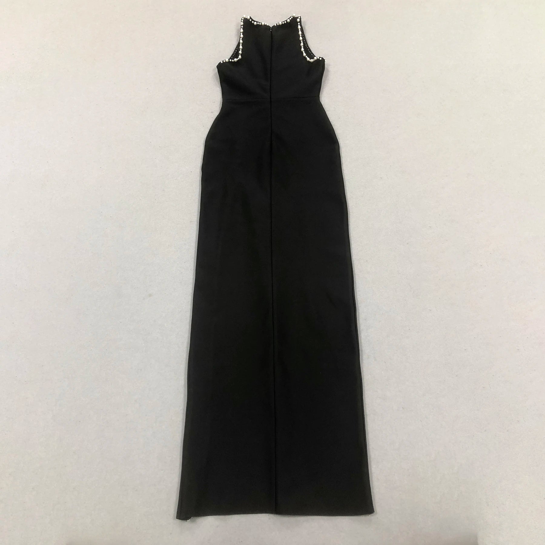 High Quality Women Sleeveless Sexy Shinning Rhinestones Bodycon Long Bandage Dress Celebrate Evening Party Birthday Fashion Wear