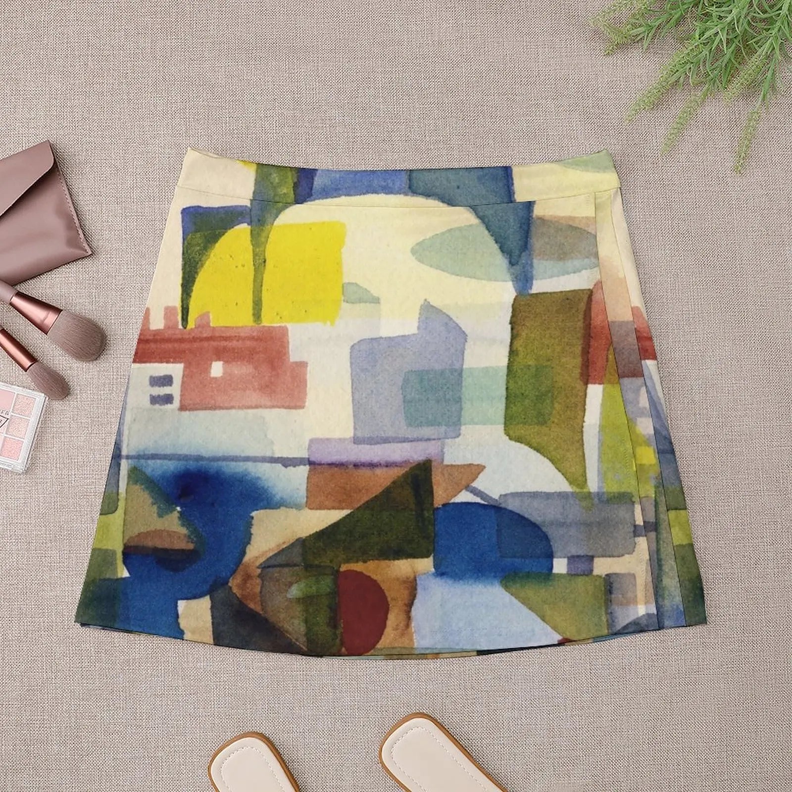 Cityscape with Clouds Mini Skirt luxury designer clothing women skirts summer woman micro mini skirt extreme