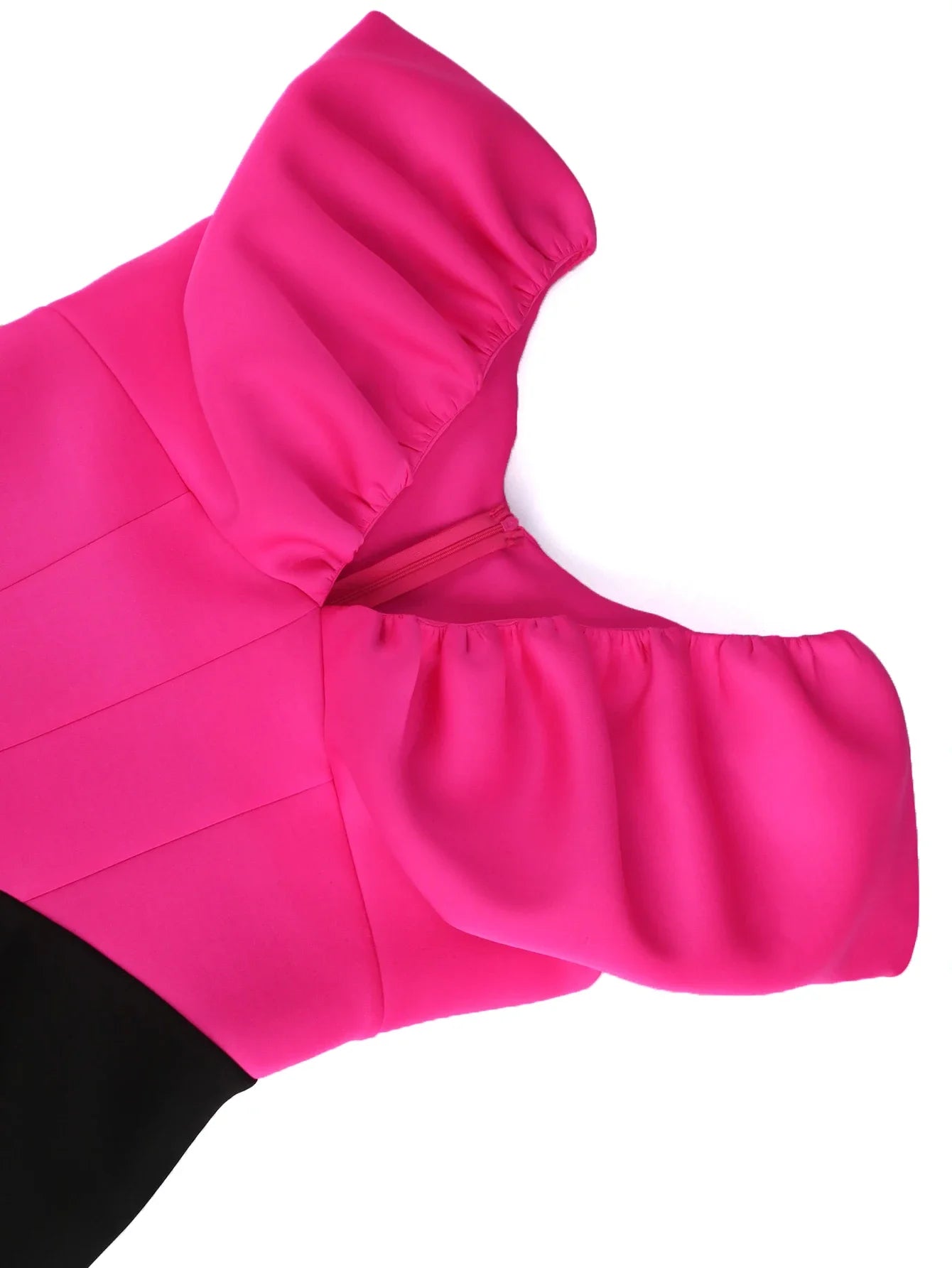 Deep V Neck Party Dress Rose Black Patchwork Sleeveless High Waist Evening Party Large Size Midi Pencil Gowns Outfits for Ladies