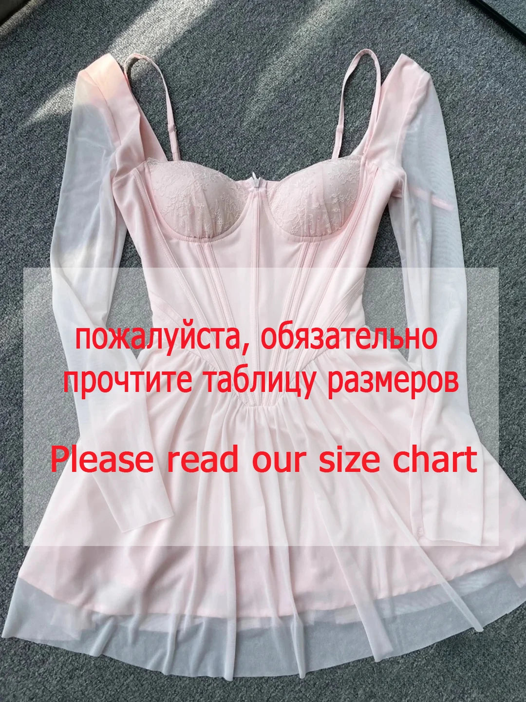 Suninheart Autumn Mesh Long Sleeve Dress Pink A Line Bodycon Birthday Party Dress Mini Holiday Vacation Dress Women 2023