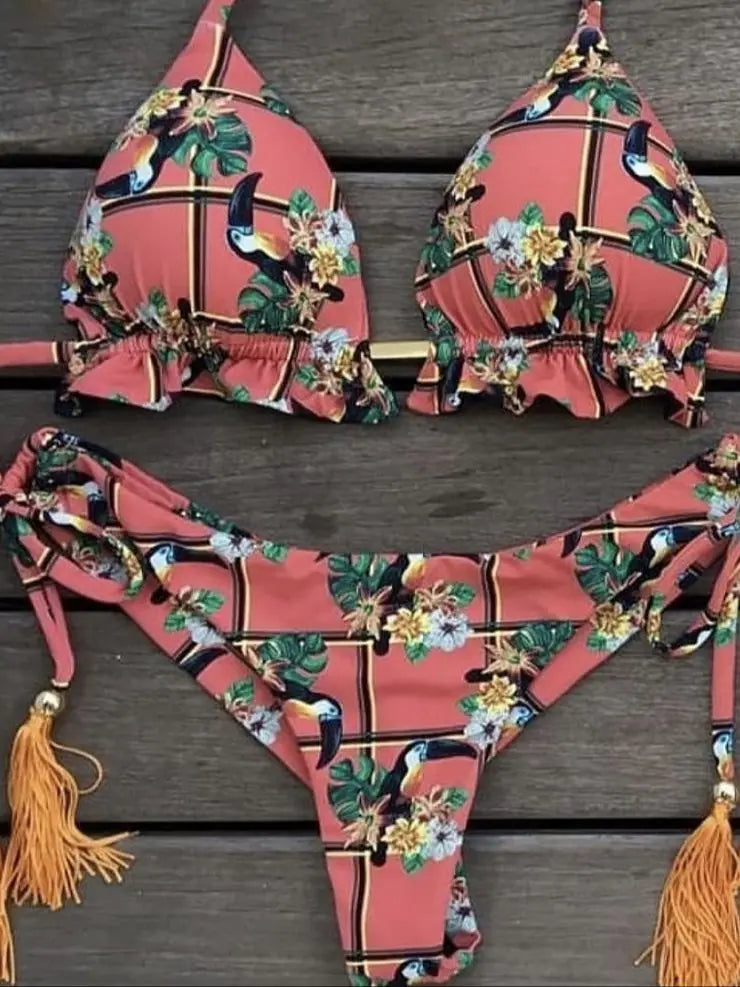 RUOTONGSEPT Bikini Women's Swimsuit 2022 New Swimwear Female Sexy Bikinis Set Push up Swimming for Bathing Suit Women Swimsuits MK13
