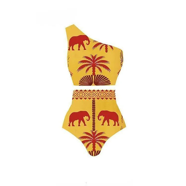 New Hollow Out One Pieces Swimwear+Skirt Bathing Suit Retro Matching Set for Women Two Peices Swimwsuit Bikinis Monokini swimsuit5