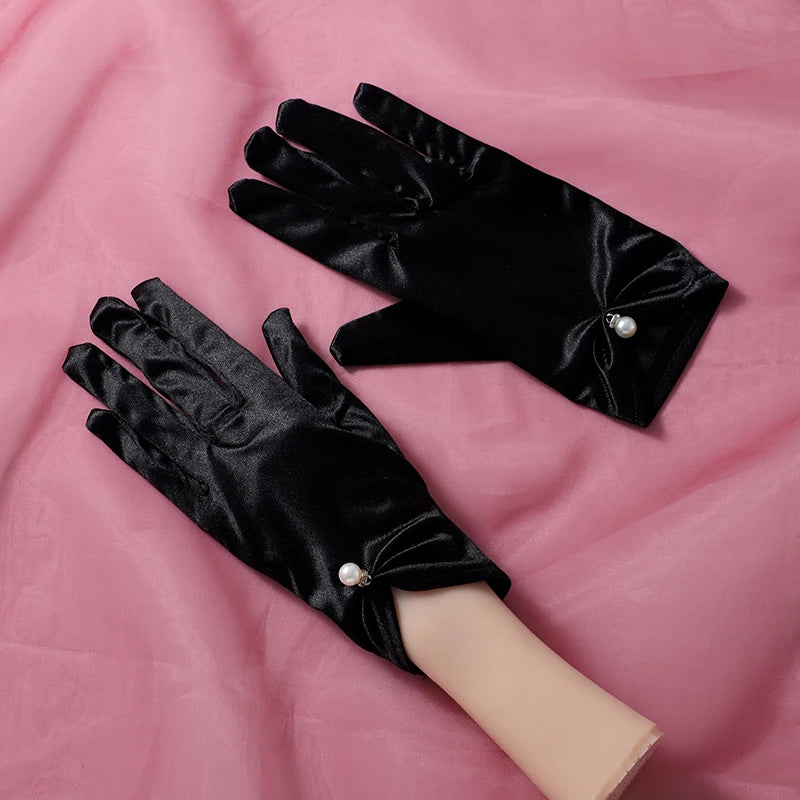 New super fairy white lace tulle long bridal photo wholesale gloves ST-0002-C