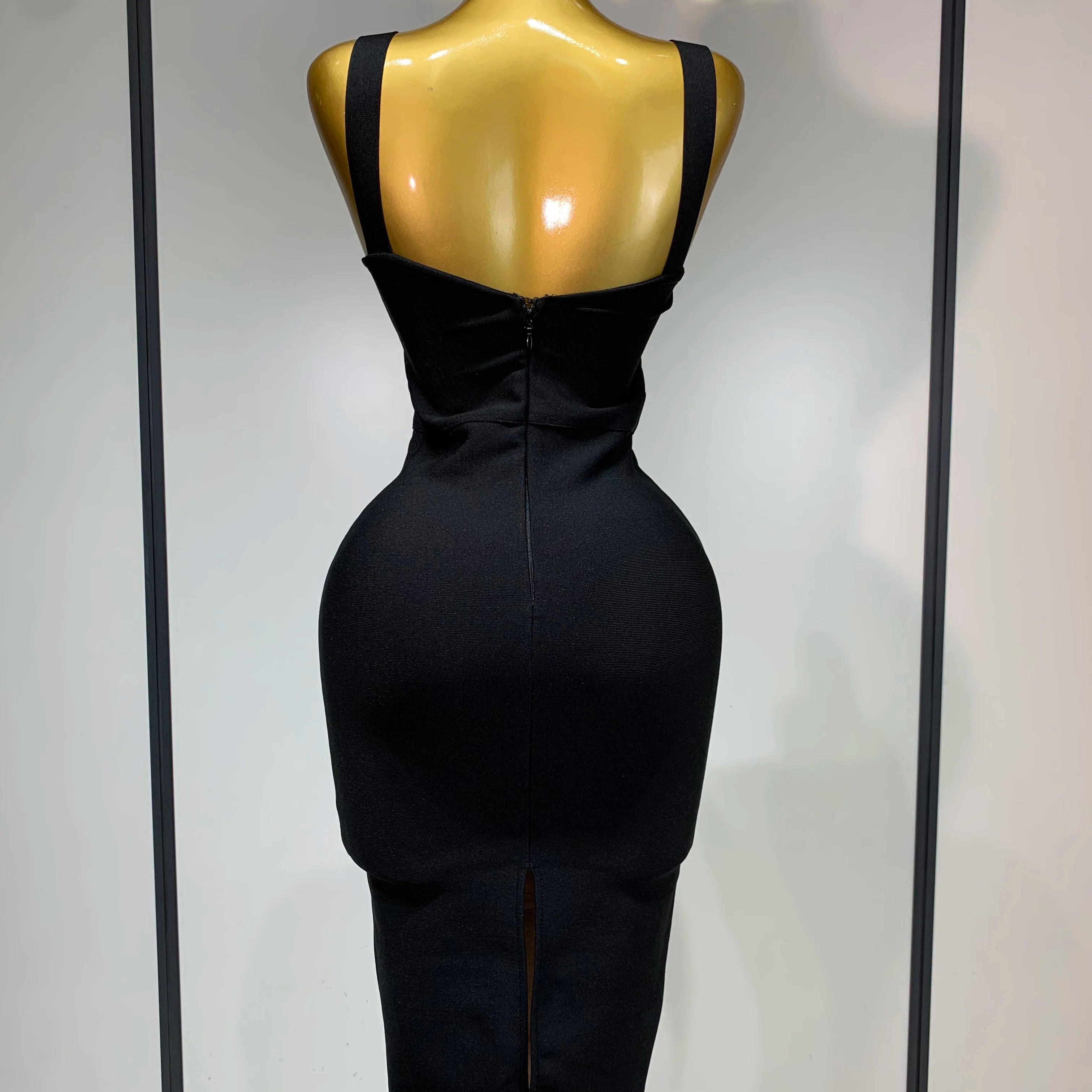 Sexy Black Lace Bodycon Bandage Dress 2025 New Arrivals Women Luxury Vintage Elegant Evening Party Dress Birthday Club Vestido