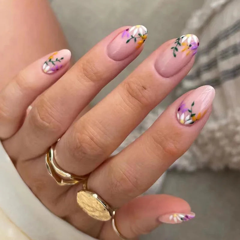 Unhas postiças simples vermelho vinho com cola, comprimento médio, amêndoa, unhas postiças, vestíveis, cabeça redonda, oval, cobertura total