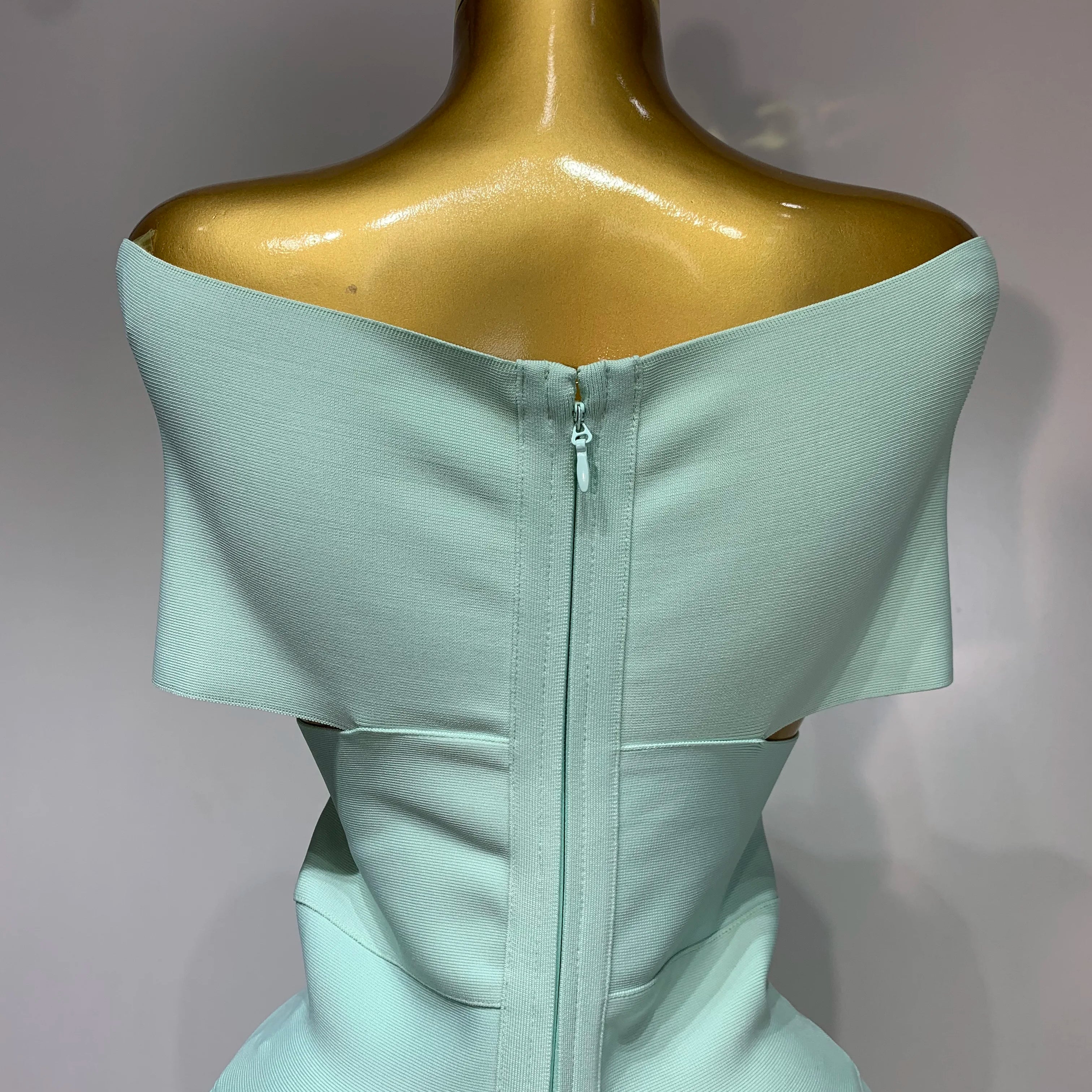 High Quality Women Bodycon Sexy Off The Shoulder Bandage Dress Club Dress Midi Celebrity Elegant Party Luxury Birthday Dress