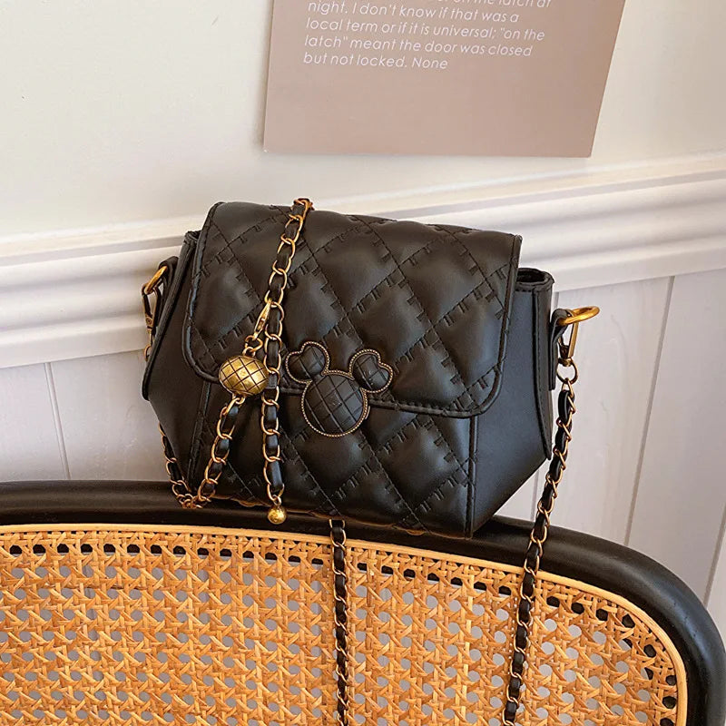 Winter Popular High-end Fashion Bag Women's 2026 Light Luxury Designer Chain Bag Single Shoulder Oblique Span Small Square Bag