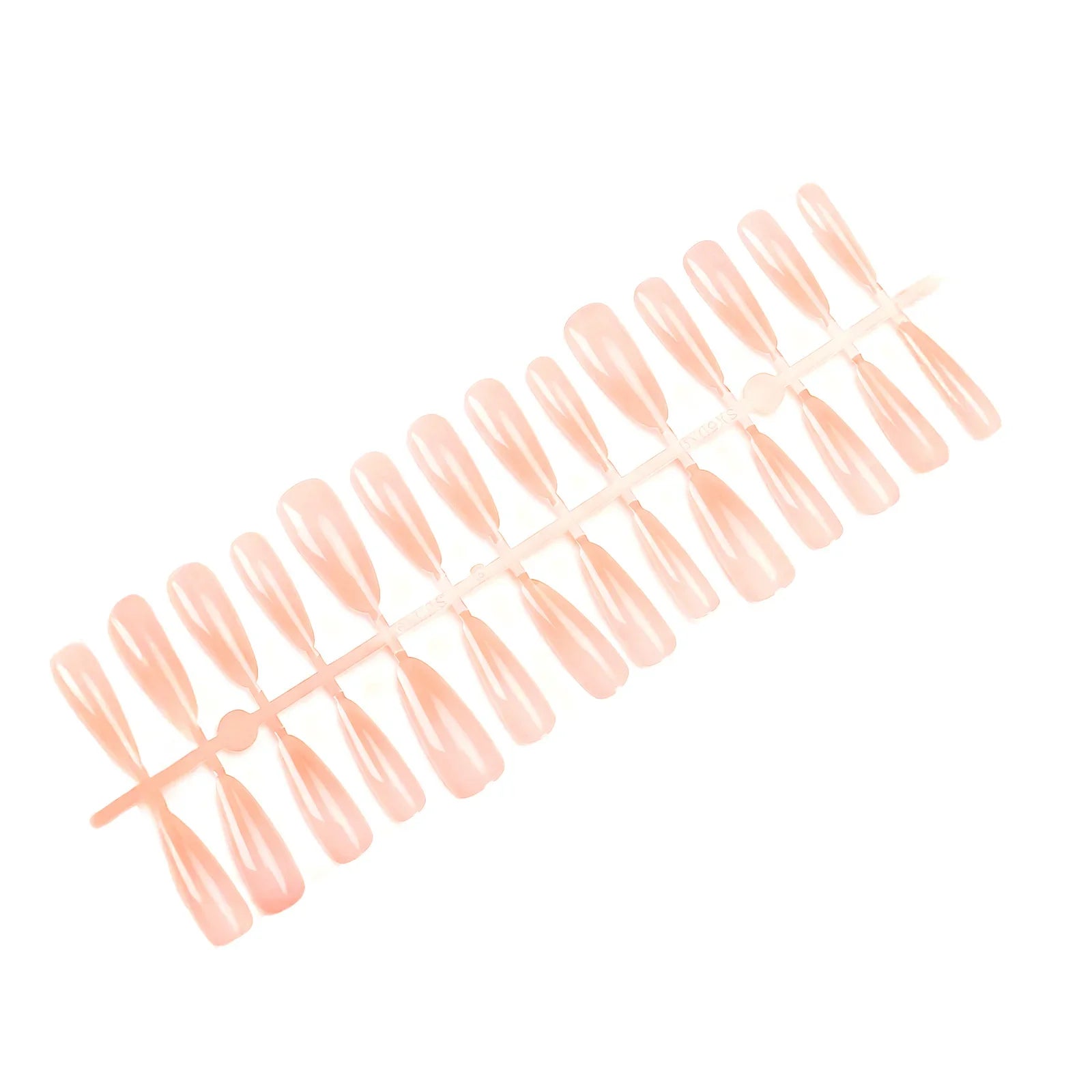 30Pcs Long Almond Fake Nails Gradient Nude Pink Color Acrylic Press On Nails Gentle Women Girls Wearable False Nails Supplies