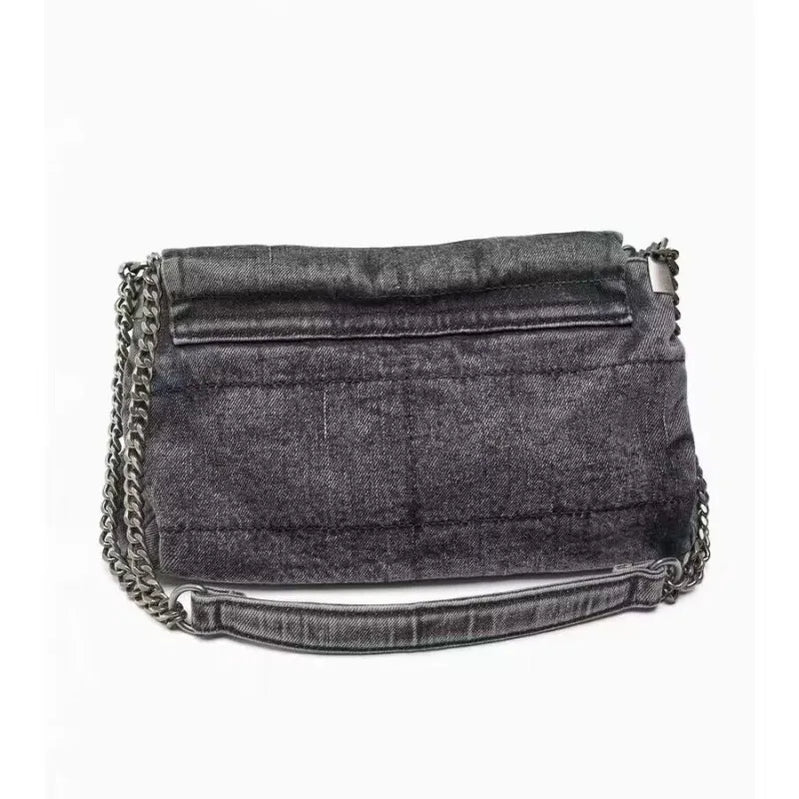 Denim Shoulder Bag for Women Handbag Luxury Designer Tote Bag Fashion Party Evening Bags Casual Top Handle Bag Summer Purses