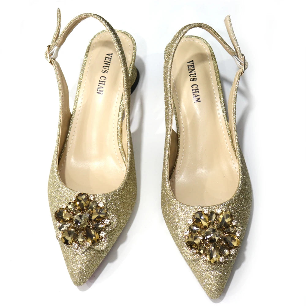 Striper Snake Pattern Rhinestone Flower Summer Shoes for Women Sandals Shoes and Bag for Party