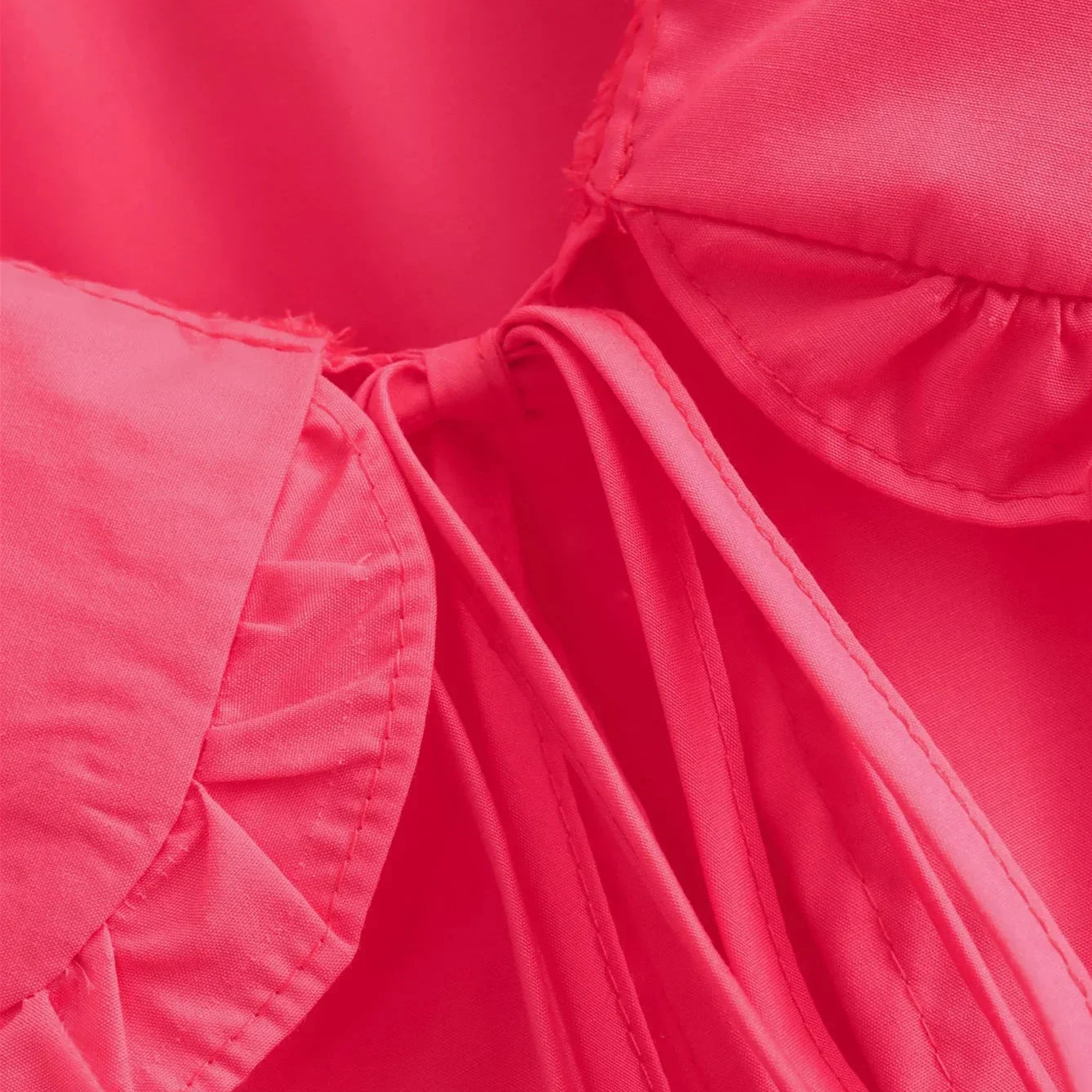 EDSA Women Elegant Ruffles Shirt Summer Blouse with Peter Pan Collor Lantern Sleeves Bow Buttons Sweet Soft Top