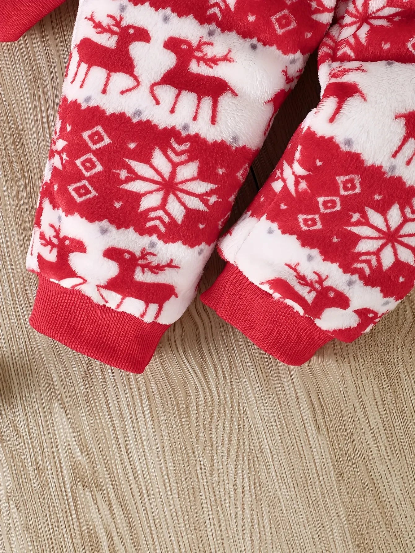 Winter Baby Flannel Suit Boys Girls Long Coat and Trousers Three-piece Christmas Style Cozy and Warm