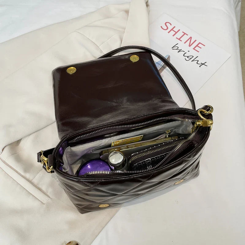 Diamond Grid Handbags Large Capacity Luxury Designer Clutch Bags for Women Chain Crossbody One Shoulder Bag Hand Bag Ladies