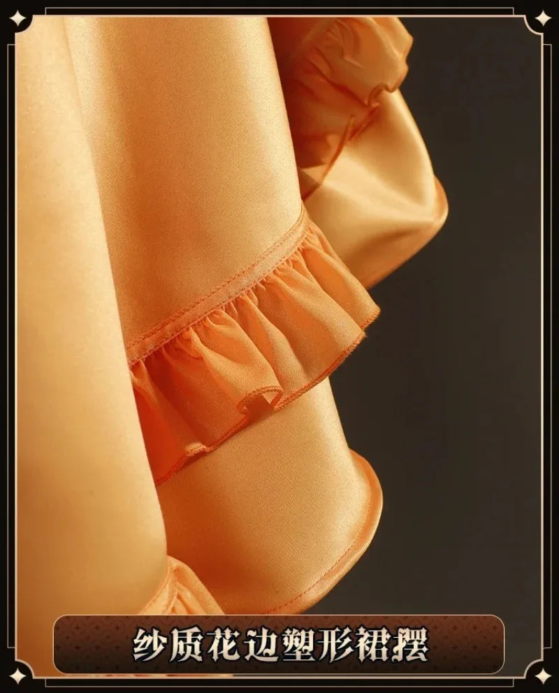 Navia Genshin Impact Cosplay Costume Wig Dress Uniform Fontaine Spina Di Rosula Hat Clorinde Halloween Costumes for Women