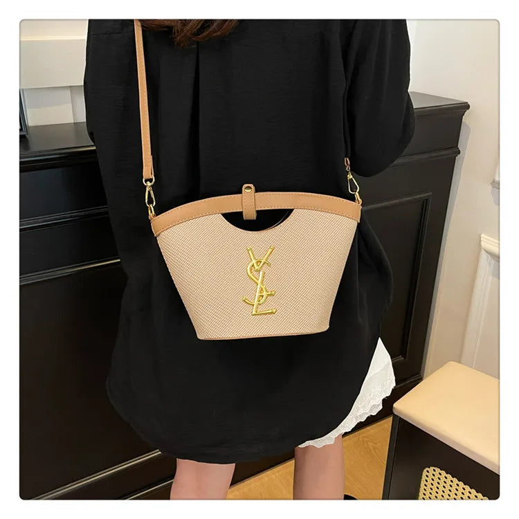 2025 Sling Tote Bucket Bag - Minimalist Top-Handle Shoulder Bag for Women, Versatile Crossbody Purse for Daily Use