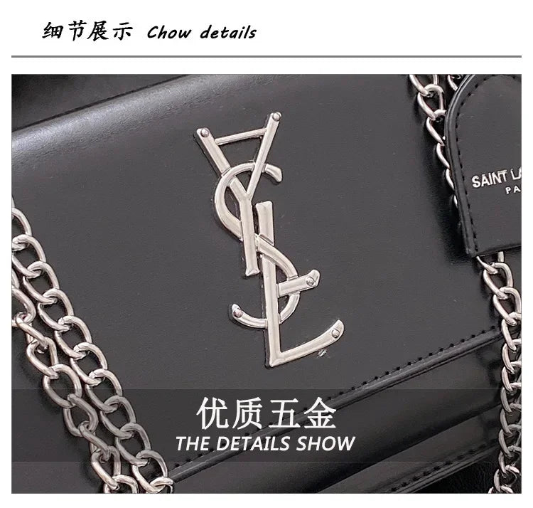 Women's New 2025 Design Sense Small Square Bag Korean Version Fashion Trend High Quality Single Shoulder Crossbody Bag Chain Bag