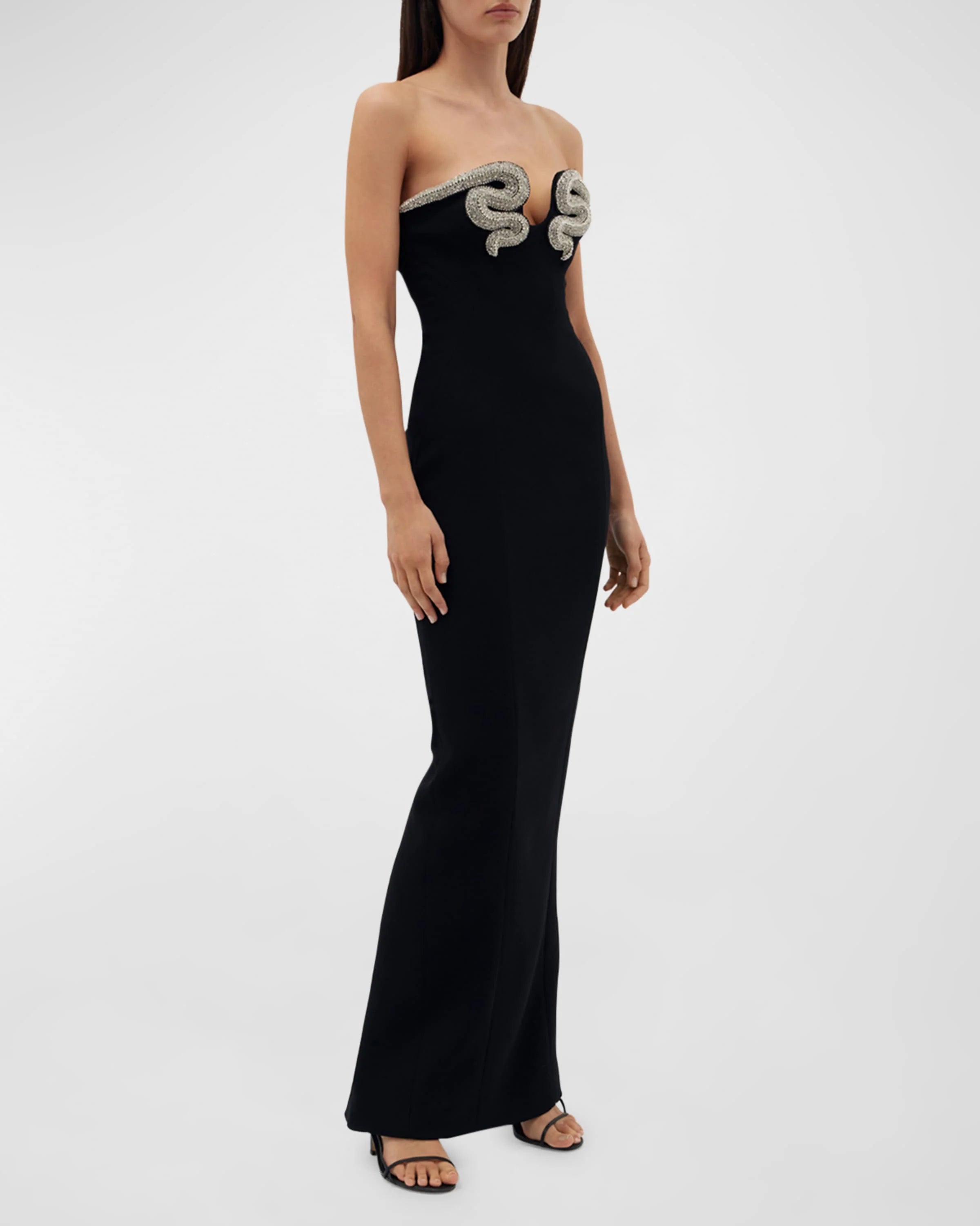 Vestido de celebridade para tapete vermelho feminino, sexy, ombro de fora, strass, bodycon, bandagem, vestido longo, elegante, vestido de festa à noite