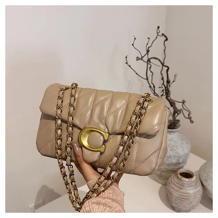 Advanced Chain Diamond Grid Bag, High-quality Women's Small Bag, Small Fragrant Style Crossbody Bag, New Bag, Shoulder Bag