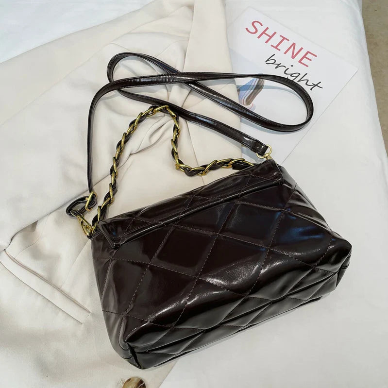 Diamond Grid Handbags Large Capacity Luxury Designer Clutch Bags for Women Chain Crossbody One Shoulder Bag Hand Bag Ladies