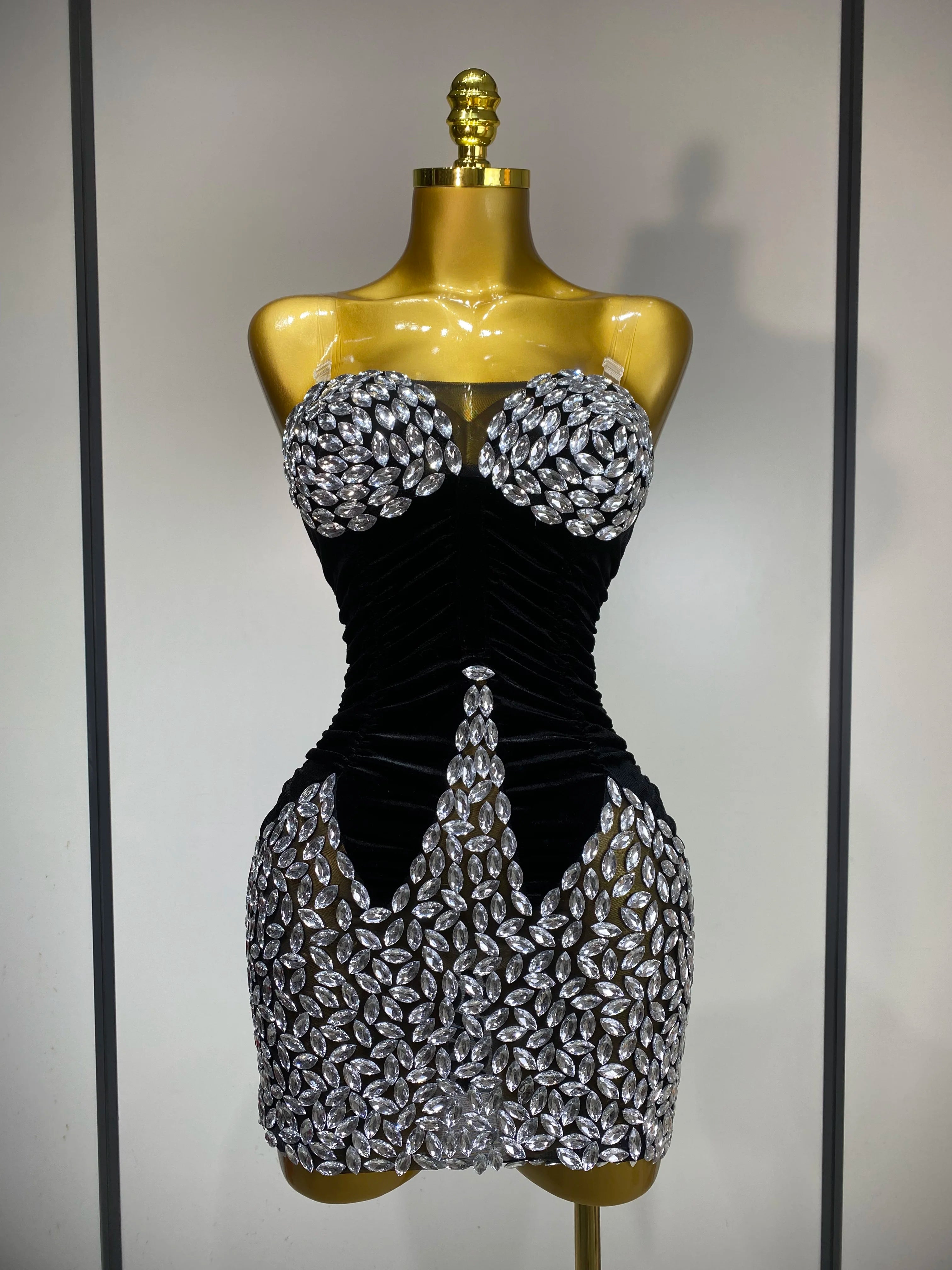 Women Sexy Bodycon Mini Dress Nightclub Elegant Evening Party Birthday