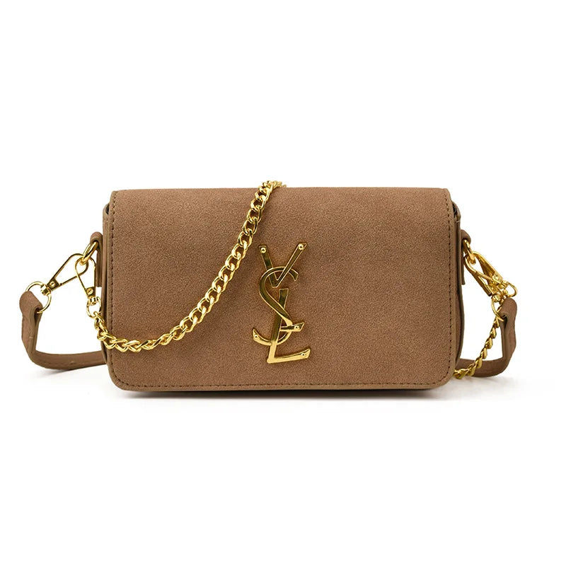 Autumn and Winter Retro Shoulder Armpit High Fashion Messenger Bag Simple Small Square Bag Paris Fashion Designer Women's Bag