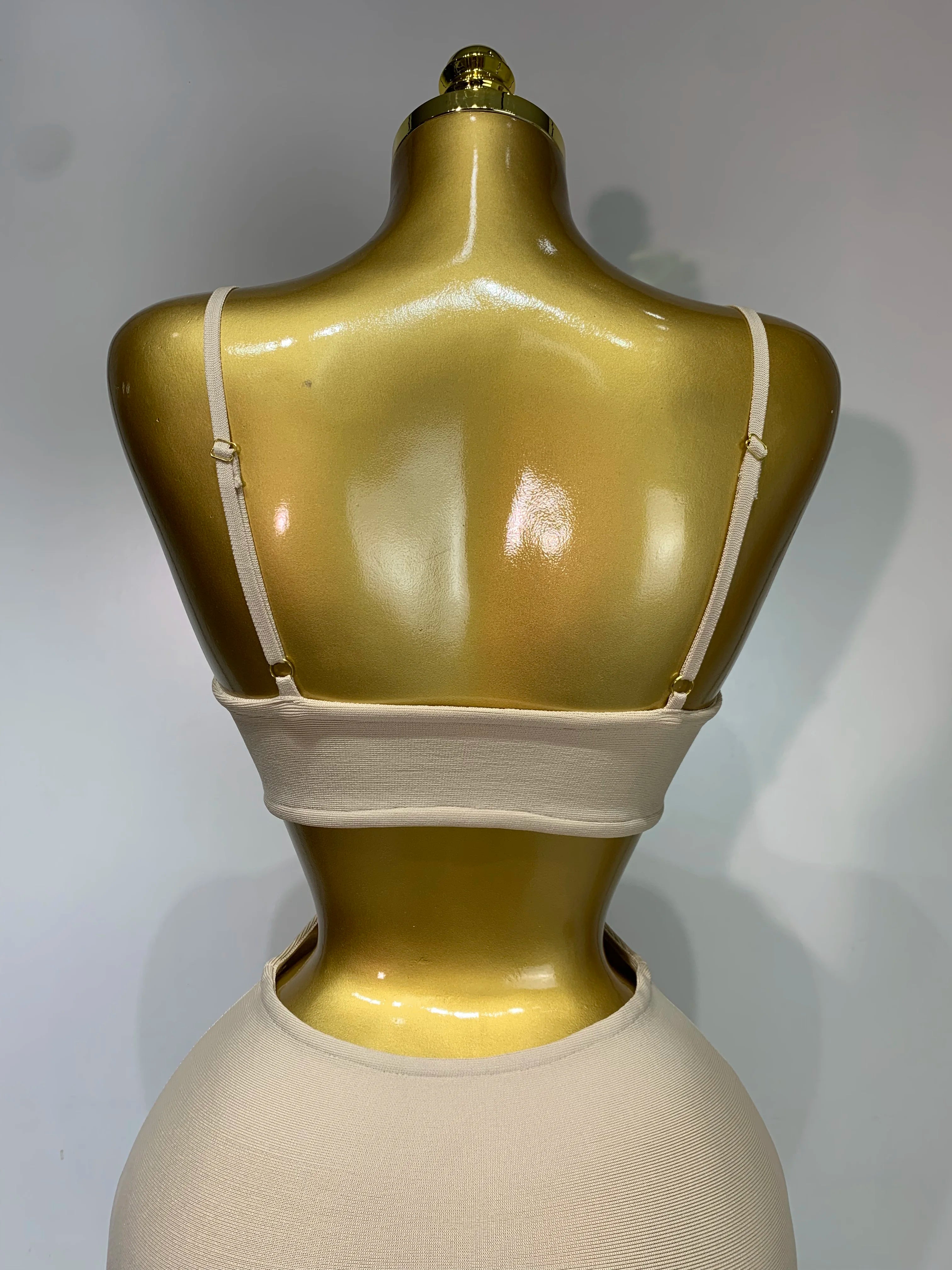 Women Sexy V Neck Backless Khaki Bodycon Bandage Dress 2025 Celebrity Elegant Evening Club Party Luxury Birthday Dress