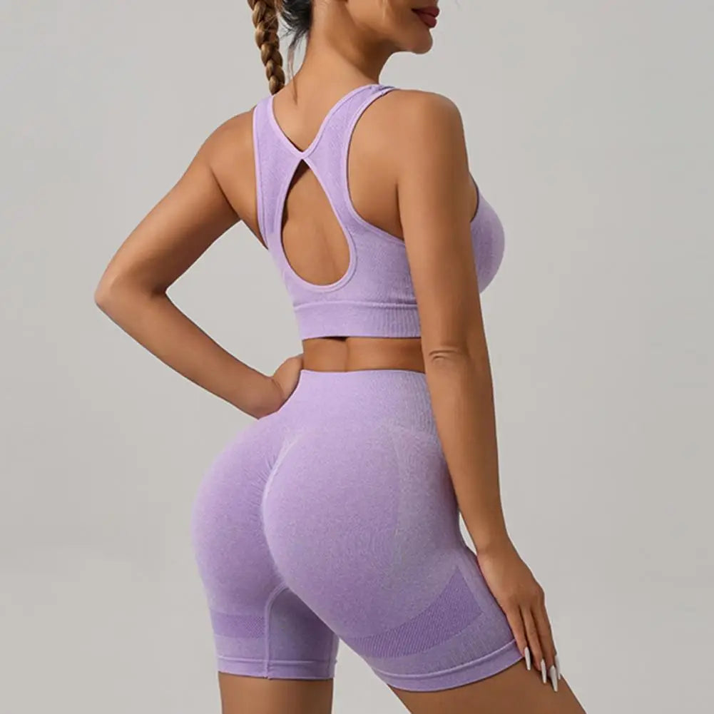 Women Sports Suit Yoga Outfit Exercise Set for Women High Waist Leggings Sports Bra Fitness Outfit for Gym Workout Yoga Bra