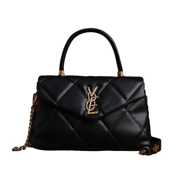 2025 new high-end diamond grid handbag fashion chain versatile shoulder crossbody bag