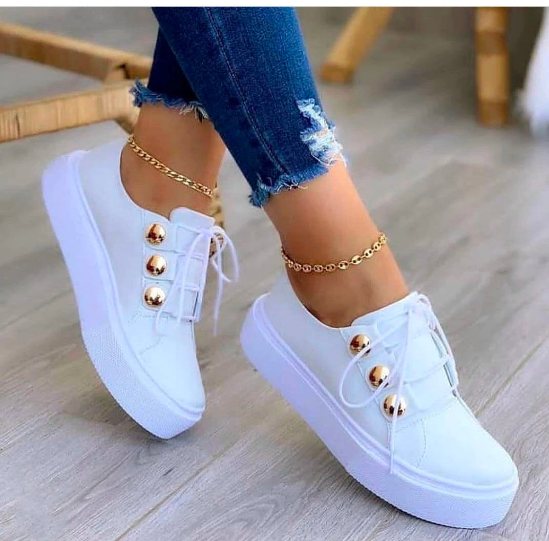 Women Casual Shoes White Sneakers Women Fashion Spring Summer Canvas Sneakers Women Platform Vulcanize Shoes Zapatillas Mujer WHITE
