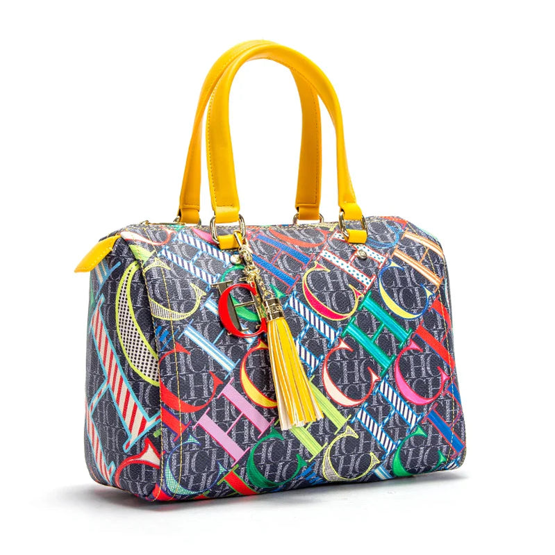 CH Fashionable and Luxury Design Spring 2024 New Women's Handbag Jacquard Colorful Women's Commuting Crossbody Bag style12