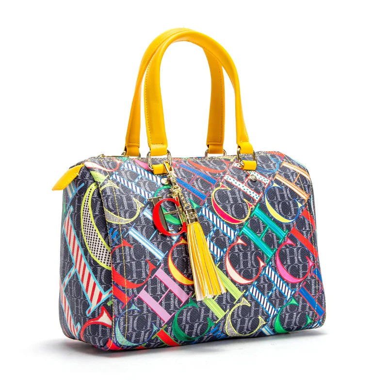 CH Fashionable and Luxury Design Spring 2024 New Women's Handbag Jacquard Colorful Women's Commuting Crossbody Bag style12