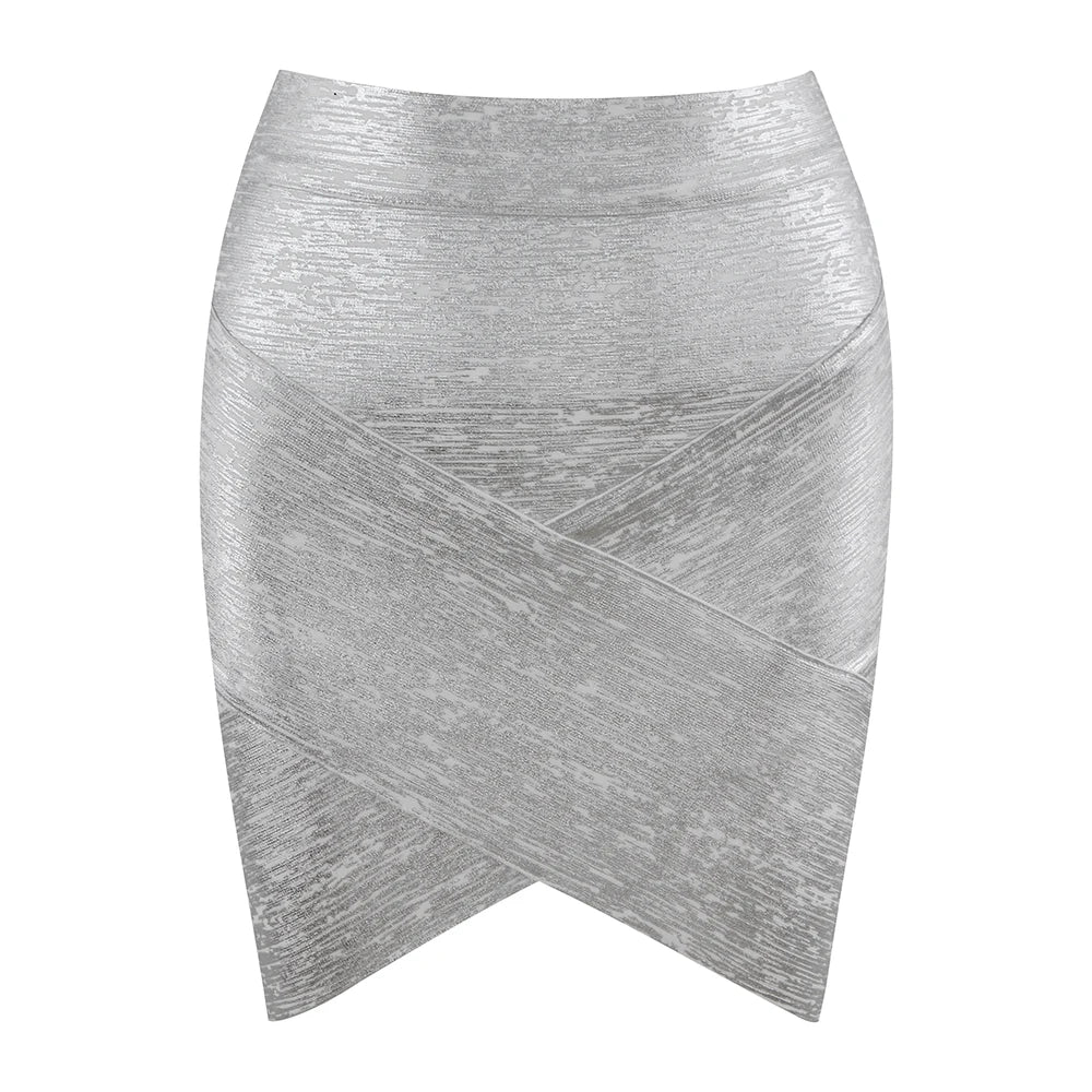 Ladies Rayon Black Thick Rayon Pencil Bandage Skirt Cute Mini Skirt
