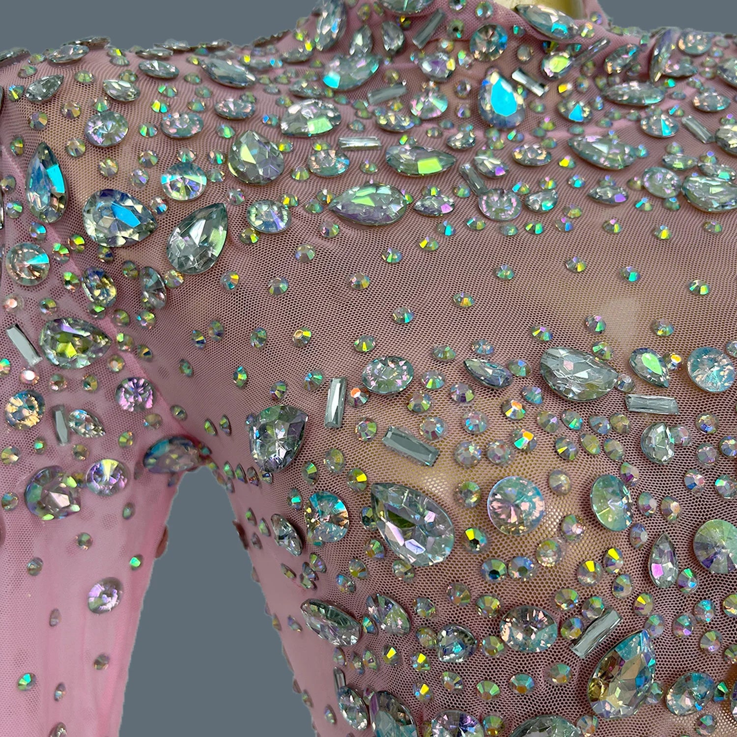 Luxury Ladies' Evening Dress for Birthday Party Formal Occasion High-end Dinner Party Gowns High-quality Mesh Sexy Dress Cuixing