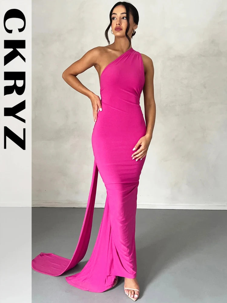 Ladies Night Club Wear Neon Y2K Summer Outfits Women Sleeveless Backless Halter Ruched Bodycon Evening Maxi Dress Birthday Party