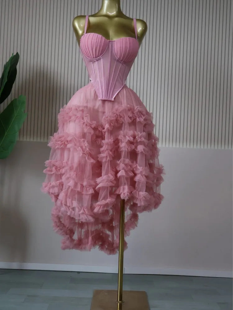 CM.YAYA Women's Dress Set Tunic Irregular Crop Top and Irregular Ball Gown Maxi Long Skirt Suit 2025 Two 2 Piece Set Outfits