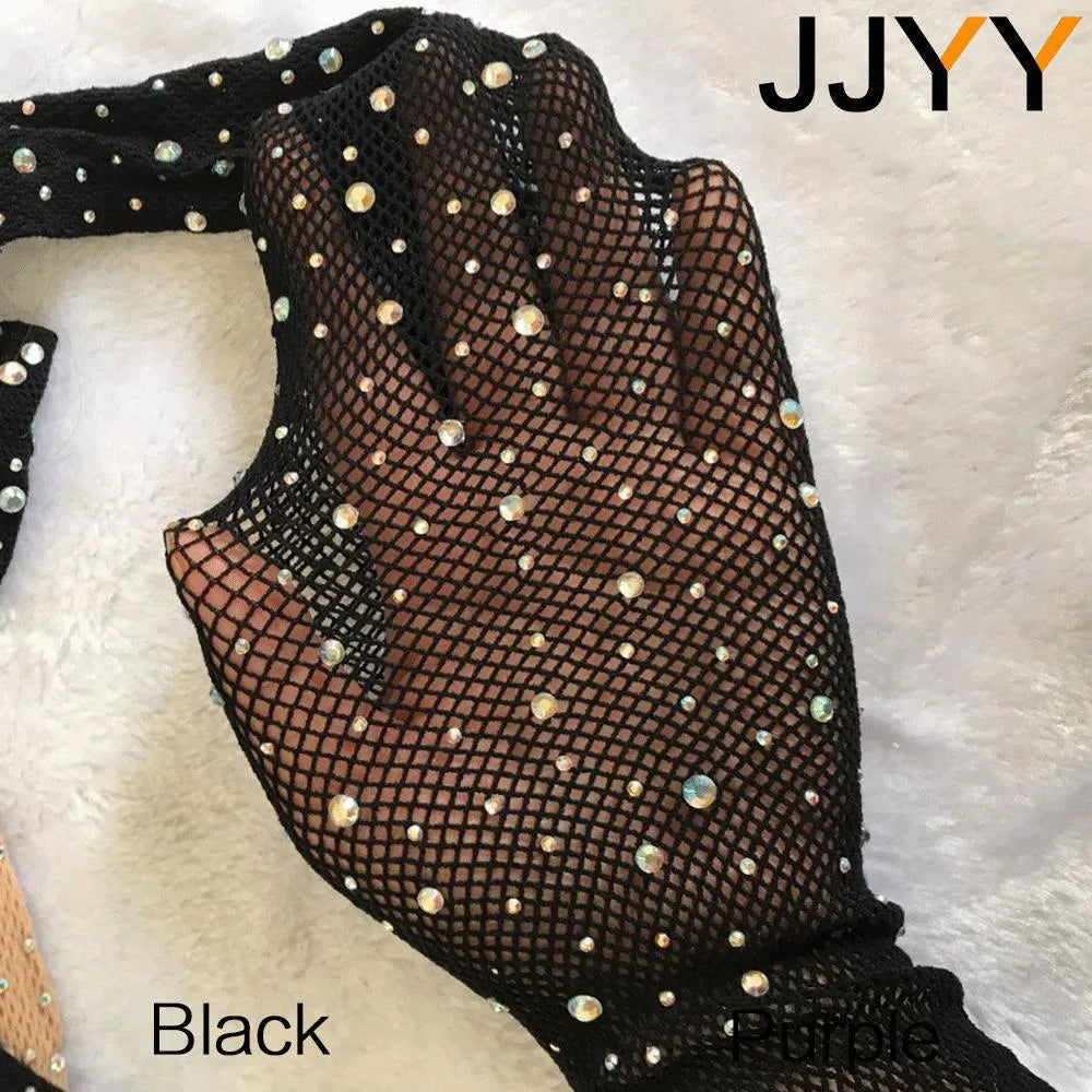 Fashion Shiny Fishnet Tights Pantyhose Glitter Small Mesh Thin Pantyhose Women black One Size