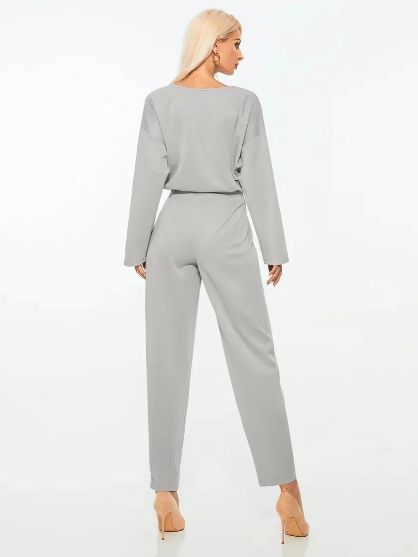 2 Piece Sets Women Outfits Simple Solid Tracksuit Drawstring Sportswear Joggers 2pcs Sets Spring Autumn Winter Clothing 3xl