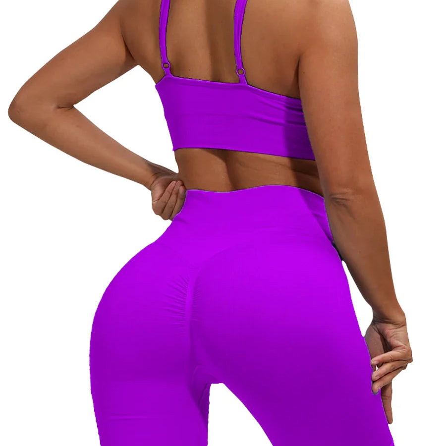 Yoga Sets Short Seamless SportsWear Women Sport Fitness Suit Sport Outfit For Woman Gym Clothing Workout Clothes Athletic Wear