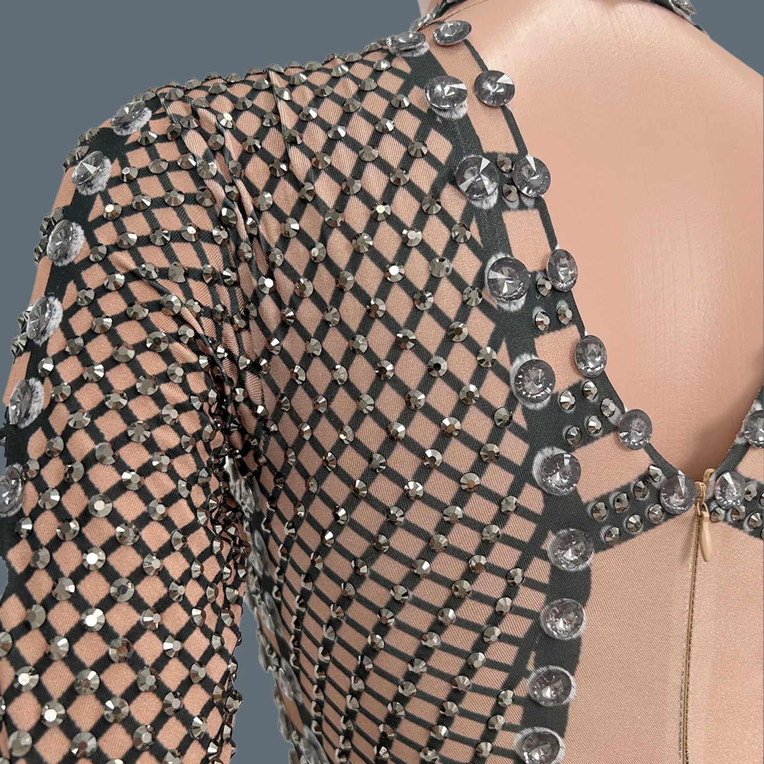 Sexy Women Bodycon Jumpsuit Plus Size Show Clothing Sparkle Crystal Performance Costumes Lady Rhinestones Bodysuits Louwang