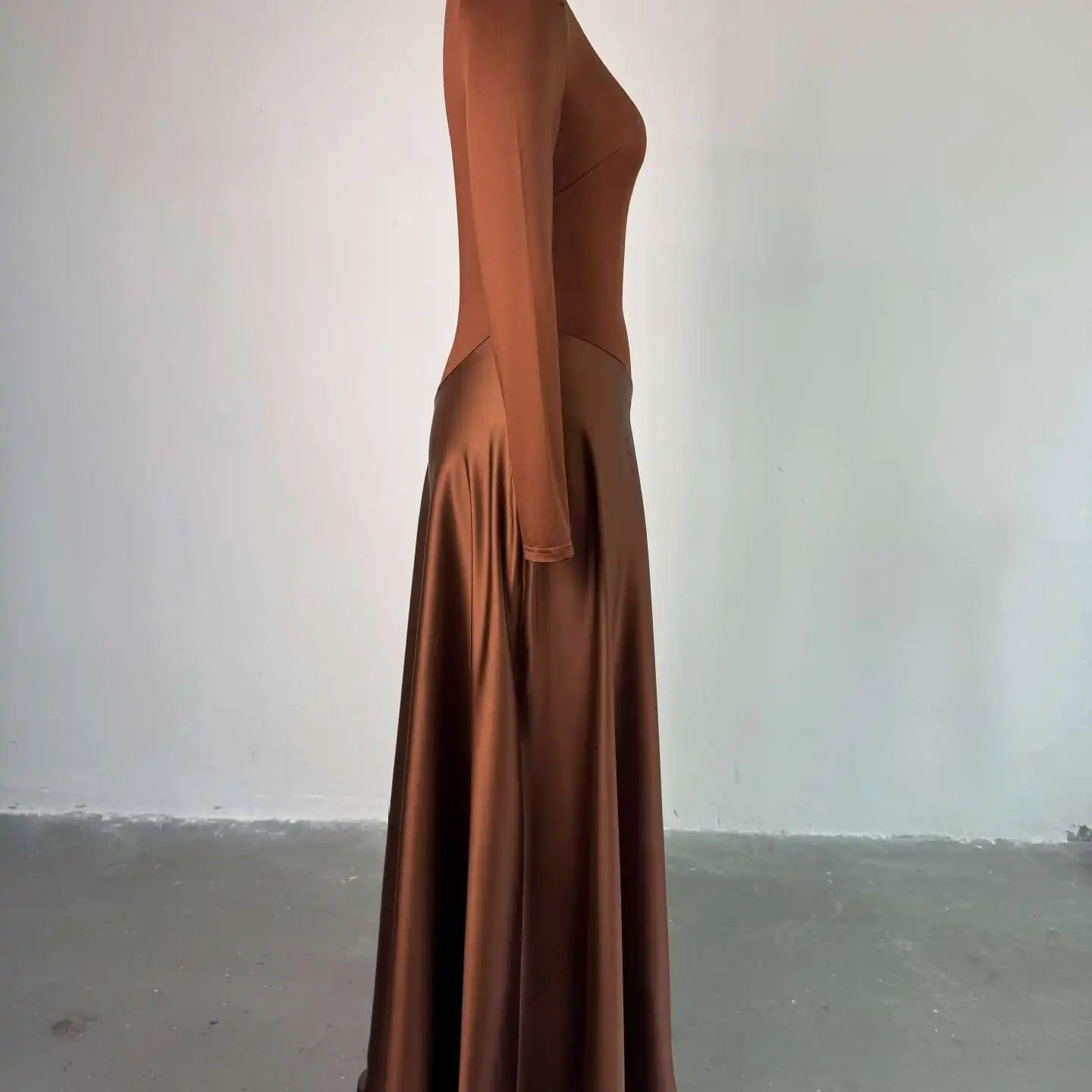 CM.YAYA Women One Shoulder Full Sleeve Maxi Long Dress 2025 Summer Patchwork Vintage Birthday Sexy Club Party Evening Dresses