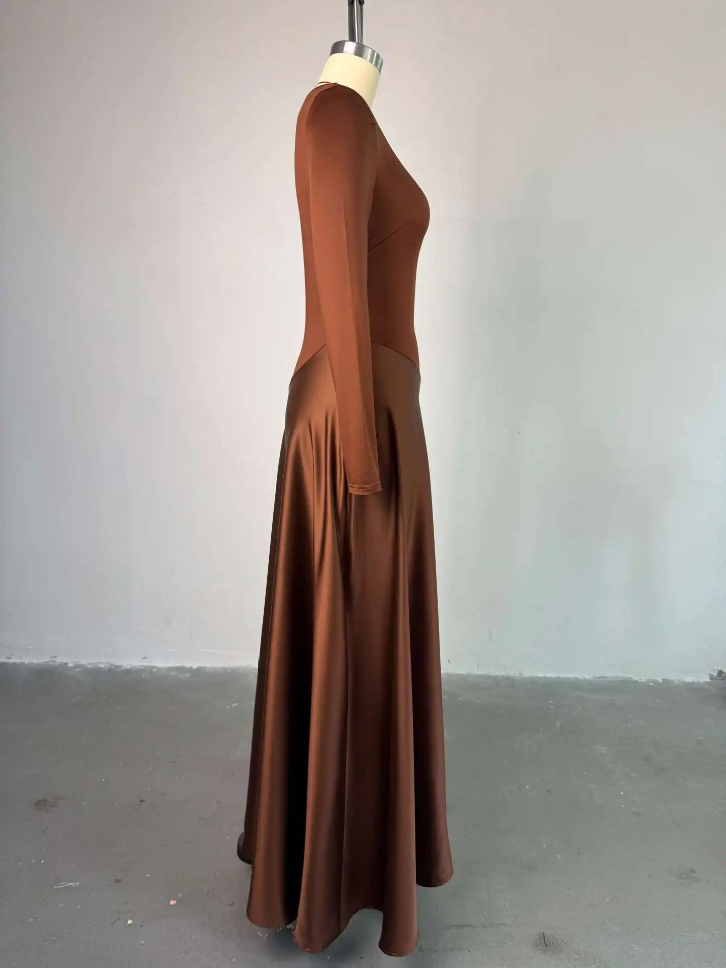 CM.YAYA Women One Shoulder Full Sleeve Maxi Long Dress 2025 Summer Patchwork Vintage Birthday Sexy Club Party Evening Dresses