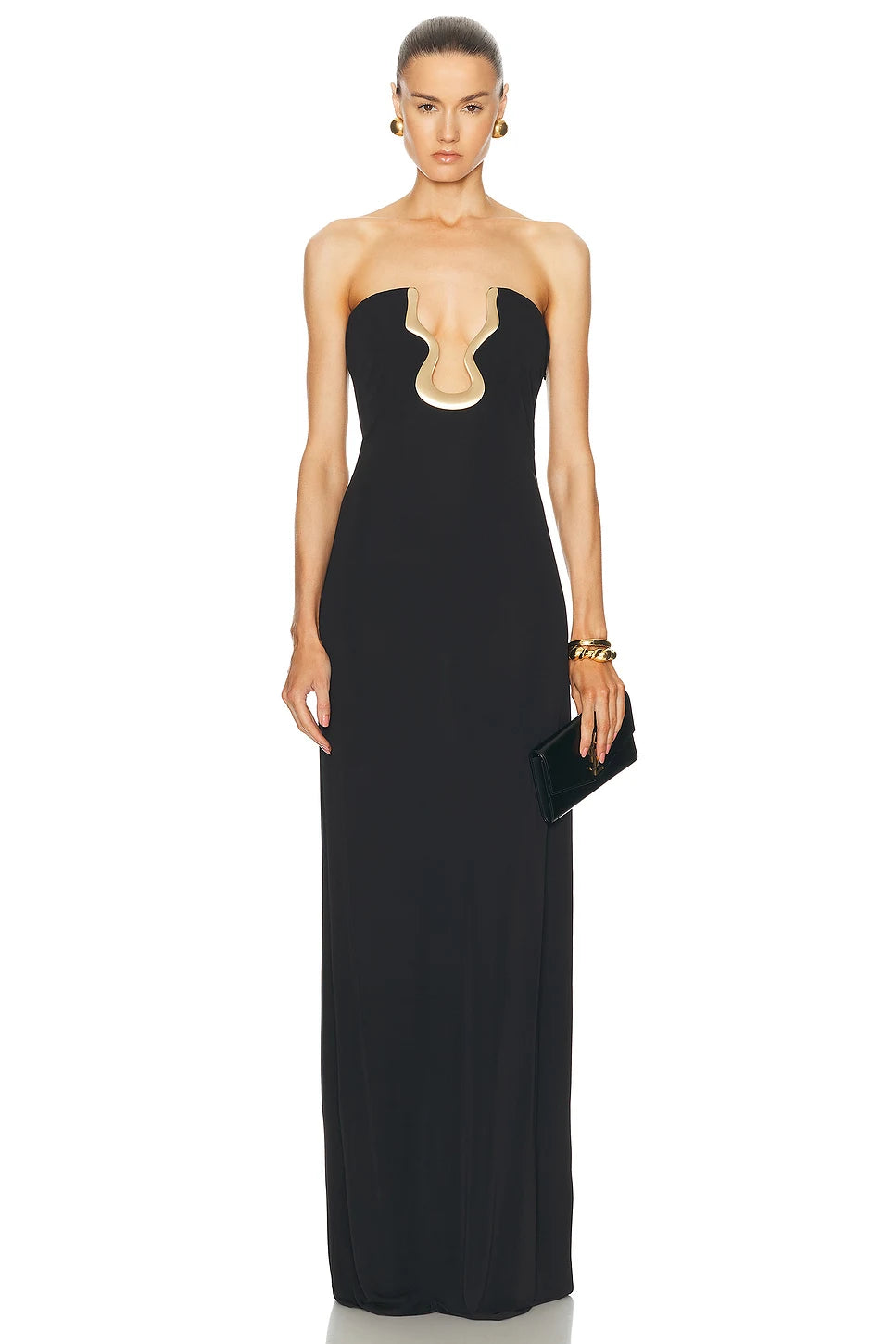 Celebrity Red Carpet Dress Women Sexy Strapless Shinning Sequined Bodycon Long Bandage Dress Birthday Fashion Wear