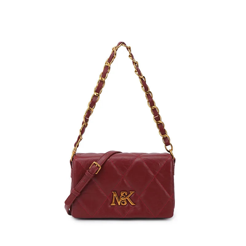 2025 Spring Quilted Chain Bag for Women Niche Designer Underarm Purse Adjustable Crossbody Strap Luxury Shoulder Bag