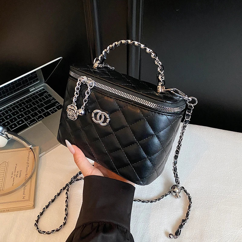 Women's Messenger Bag Leather Made Elegant Classic Shoulder Bag For Ladies Luxury Brand Famous Designer Tote Handbags