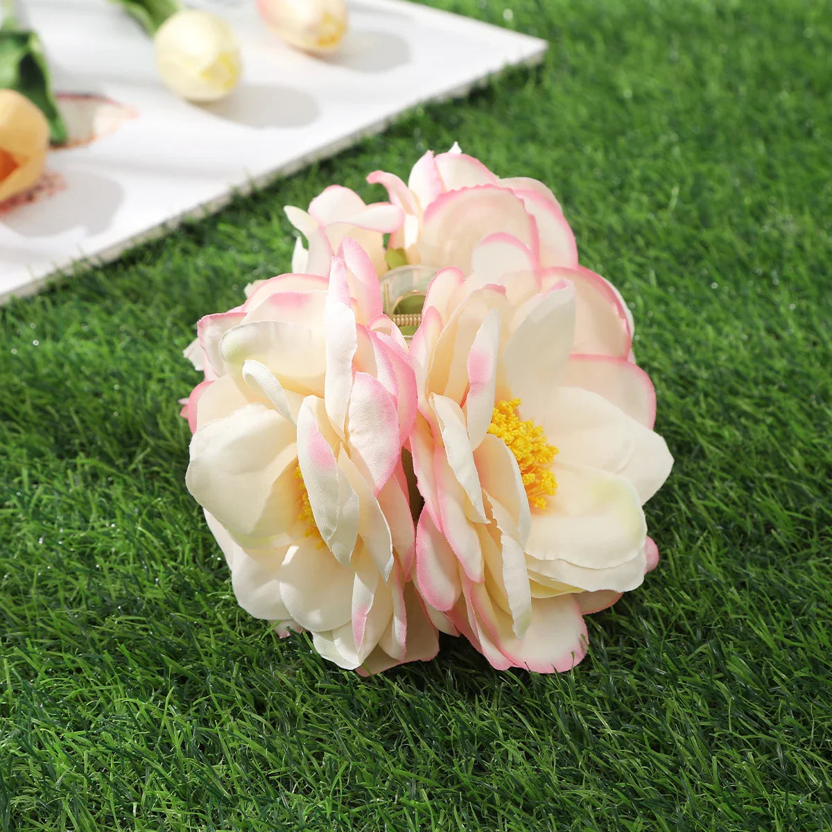 Haimeikang Large Size Flower Hair Clip Claws Hair Crab For Thick Hair Barrettes Hairpins Women Summer Fashion Hair Accessories CB7000B