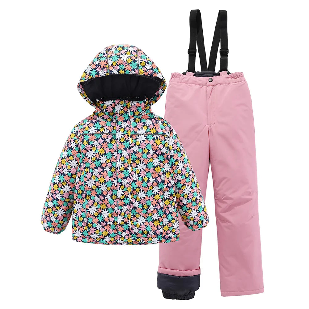 3-12T Children Ski Suits Boys Girls Ski Jackets Pants -30 Degrees Kids Winter Snowboard ski Jacket Waterproof Snow Suits 3 United States