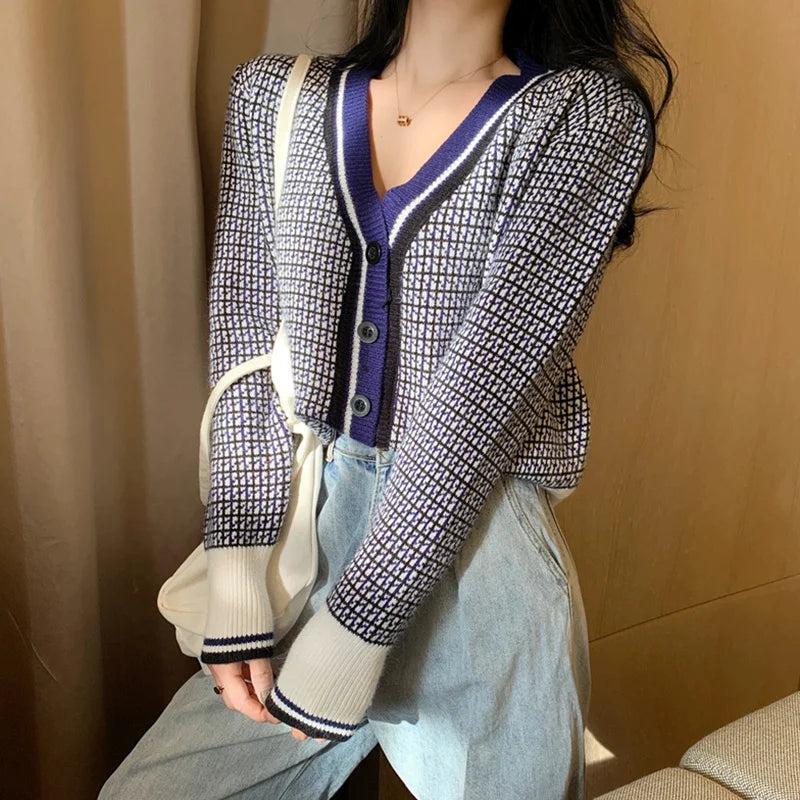 Women's Cardigan Sweater Button-Down Long Sleeve Knit Cardigans