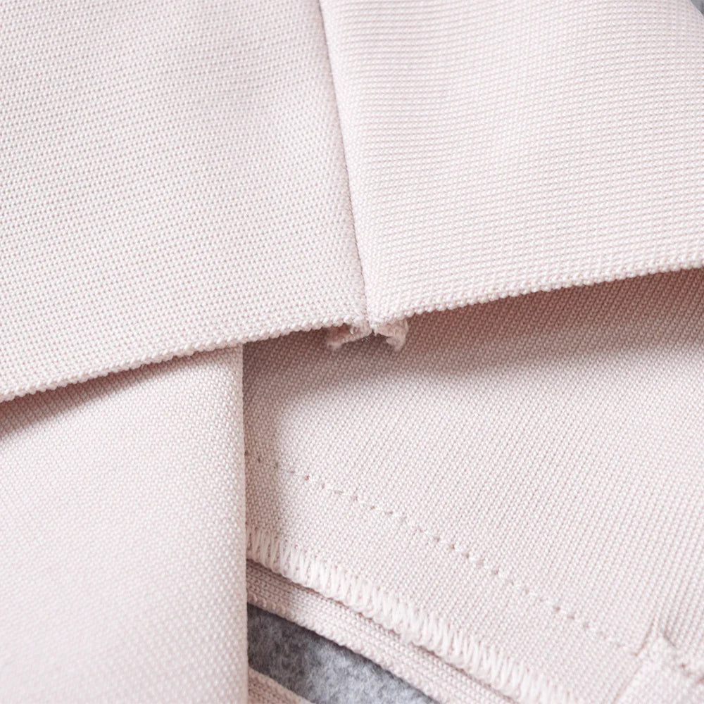 HQBORY Sexy Quality Nude Beige Bandage Skirts Midi 2023 Women Summer Red Split Party Skirt Bodycon High Waist Office Lady Skirt