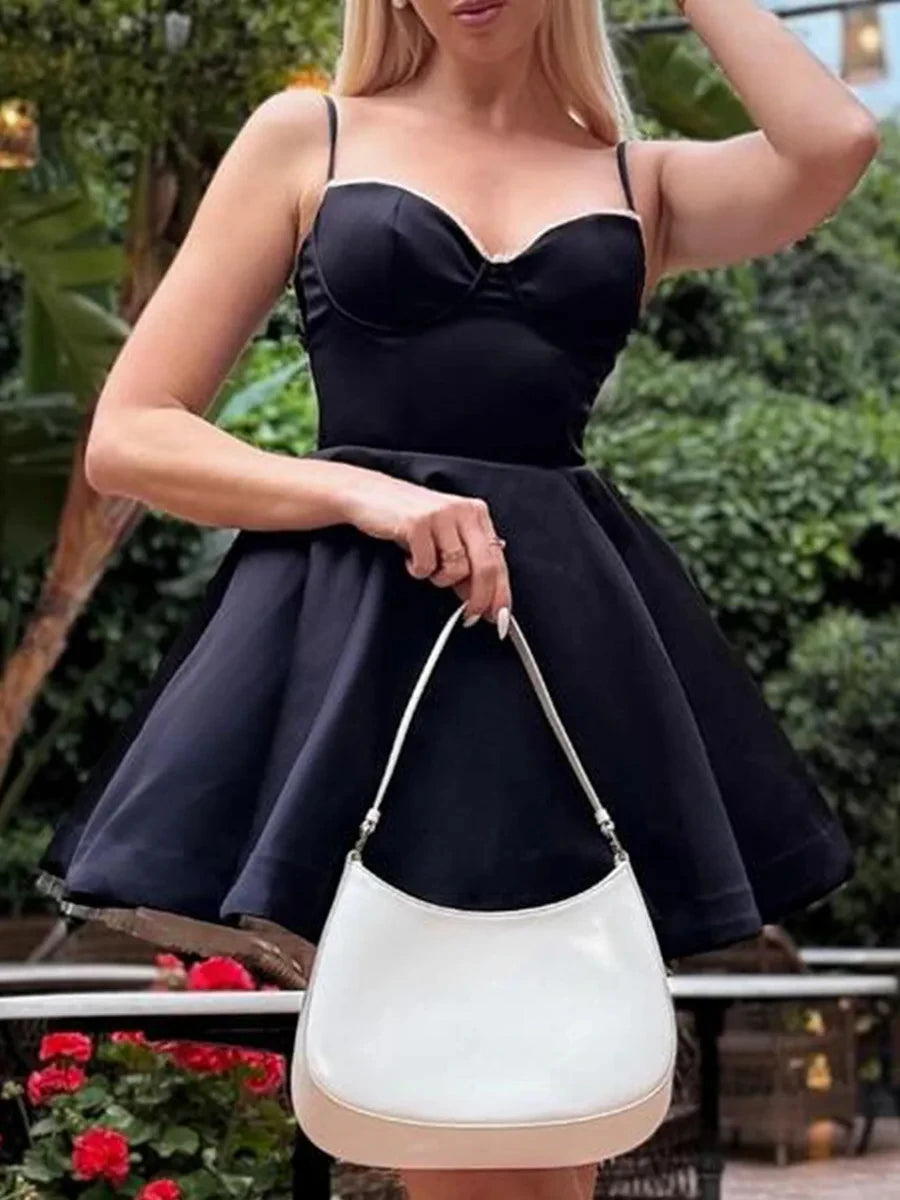 Suninheart Summer Elegant A Line Dress Lovely Floral Print Tulle Skirt Dress Casual Holiday Party Dresses Women 2024 New Arrival